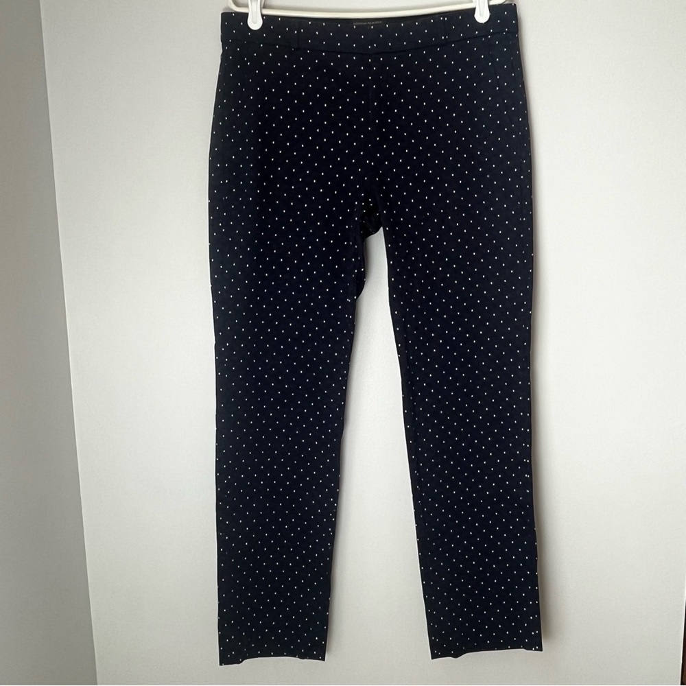 Banana Republic Navy Polka Dot Ryan Pant Size 10